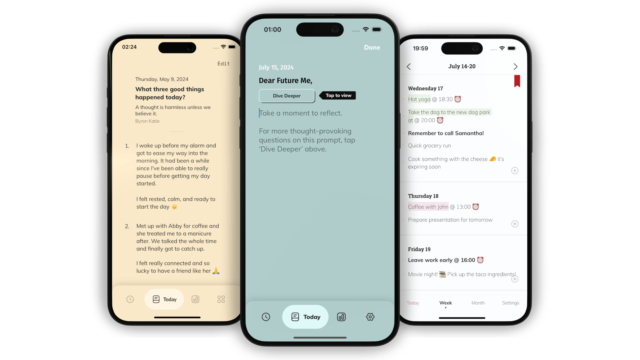 Our Apps: Prompted Journal, Three Good Things and Listberry